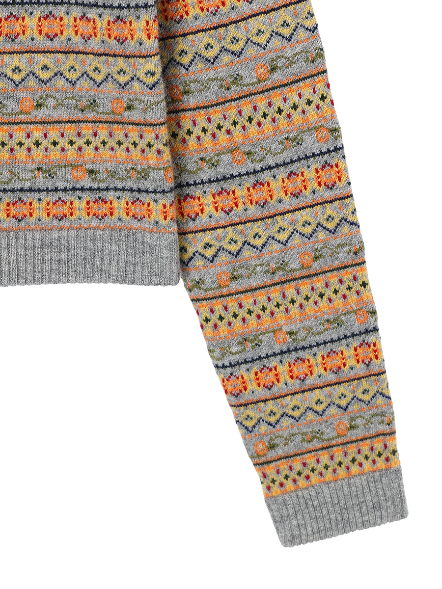 jacquard pattern KNIT  shirt