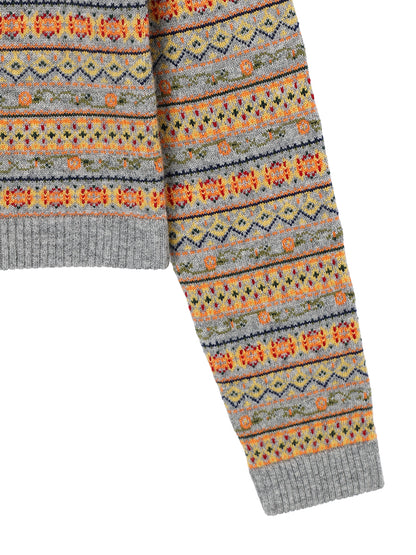 jacquard pattern KNIT  shirt