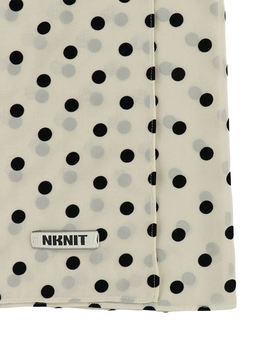 dot wrap skirt
