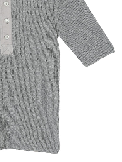 waffle henry neck KNIT