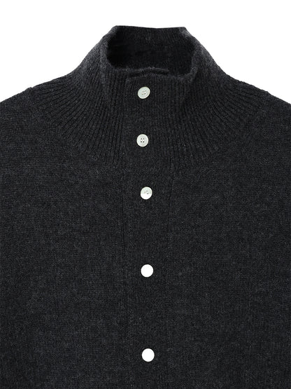 cashmere high neck KNIT cardigan　【small】