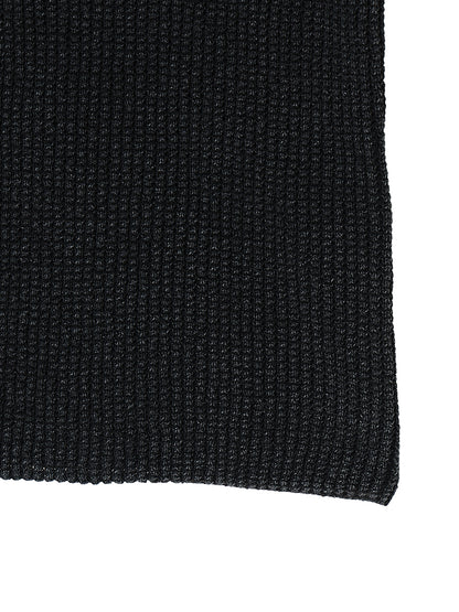 dyed waffle henry neck KNIT