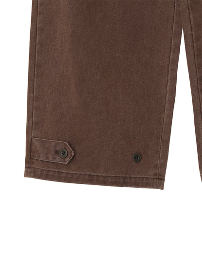 vintage washed chino trousers