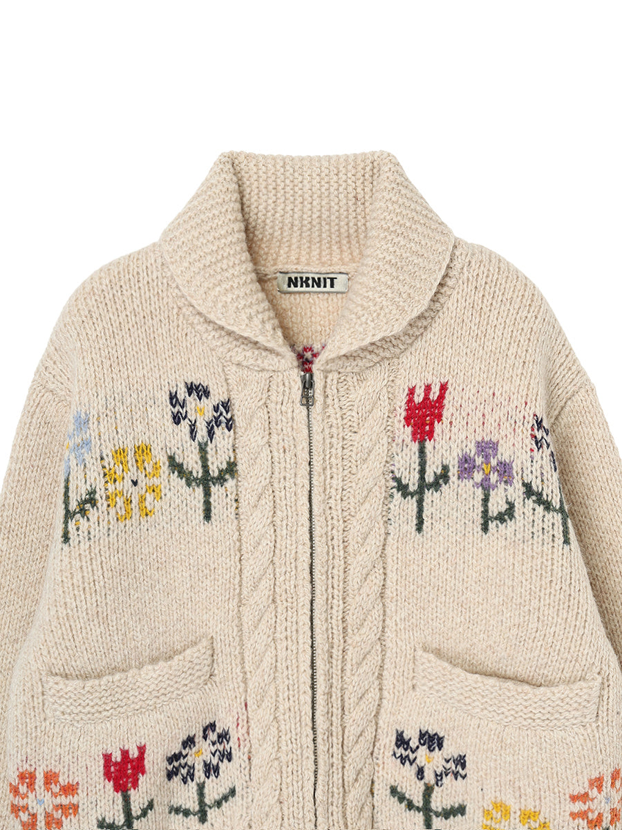 sweet home zip KNIT