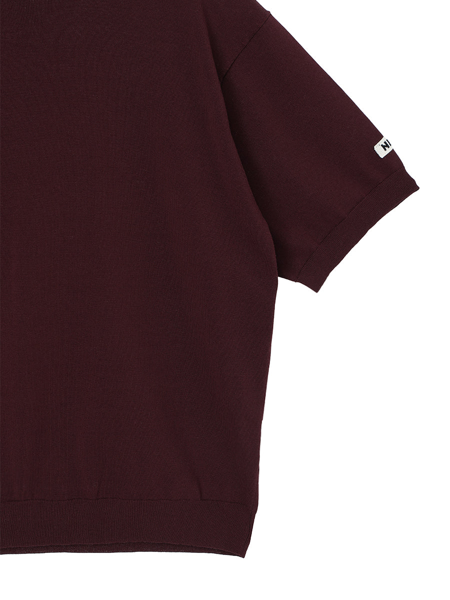 cotton/acetate KNIT t-shirt（large) – NKNIT