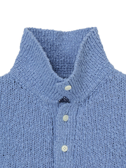 sleeveless KNIT  polo shirt