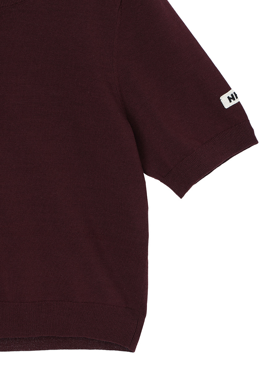 cotton/acetate KNIT t-shirt（mini) – NKNIT