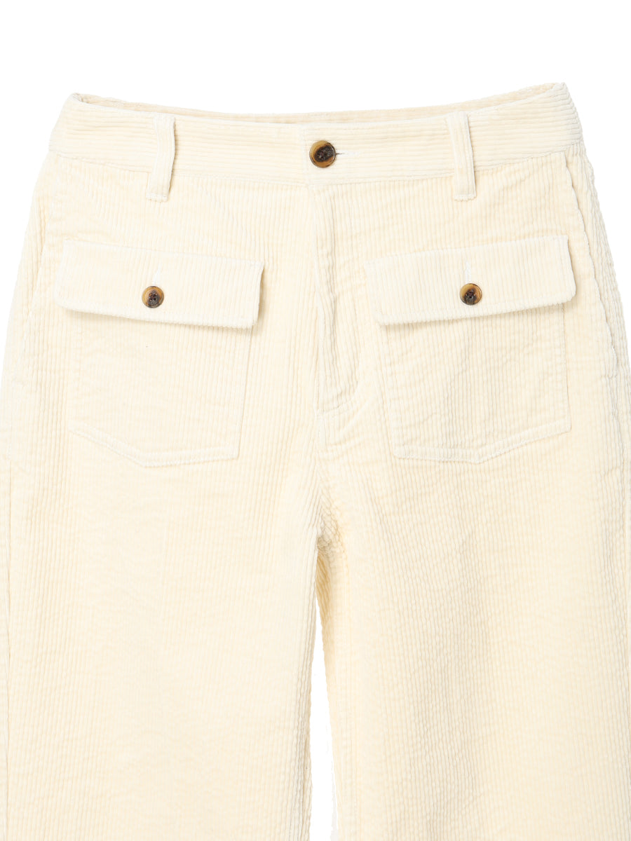 corduroy front pocket pants