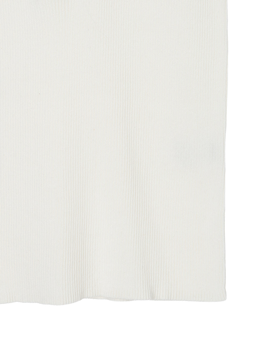 rib  henry neck KNIT  tank top