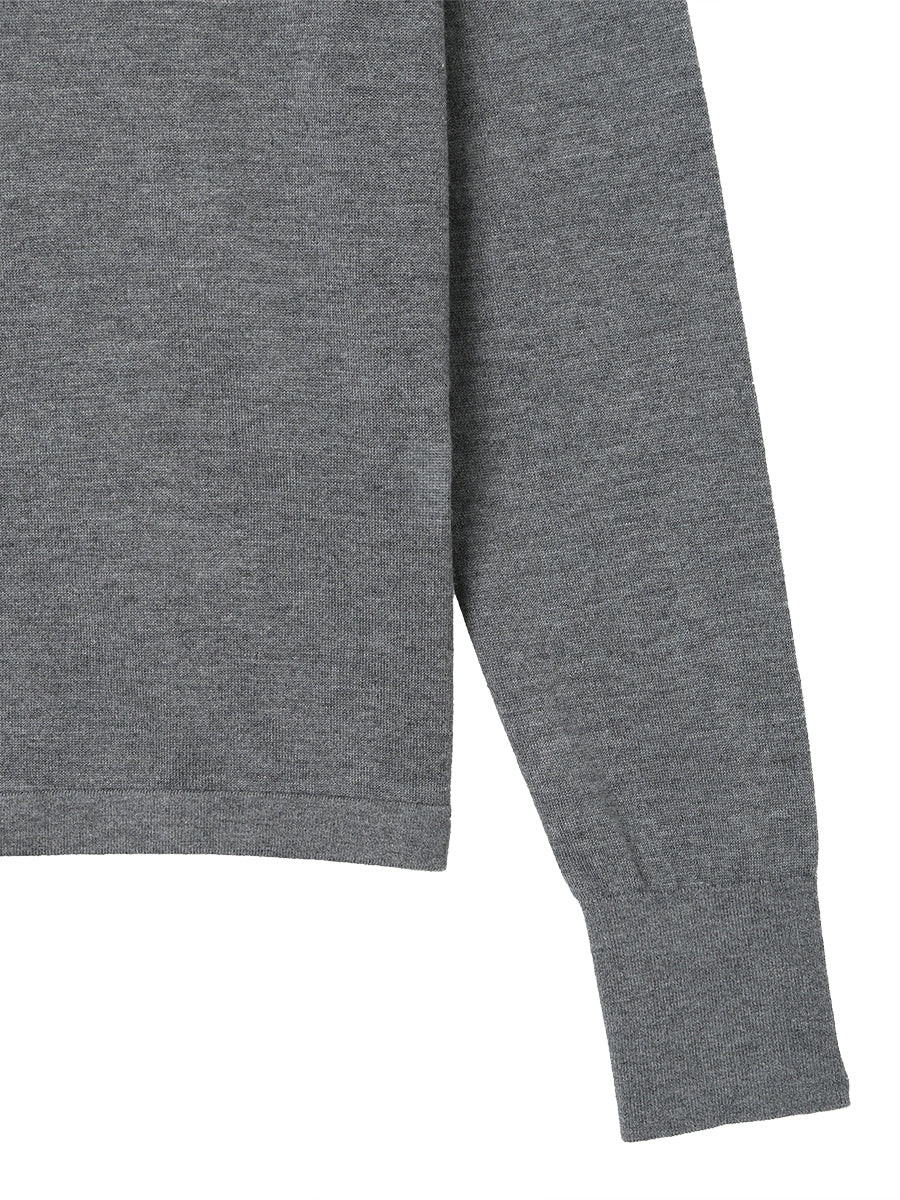cashmere/silk high gauge KNIT polo shirt