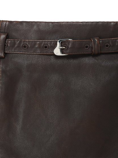 washed finish tight skirt