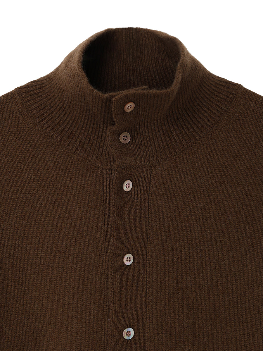cashmere high neck KNIT cardigan【large】