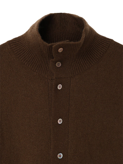 cashmere high neck KNIT cardigan【large】