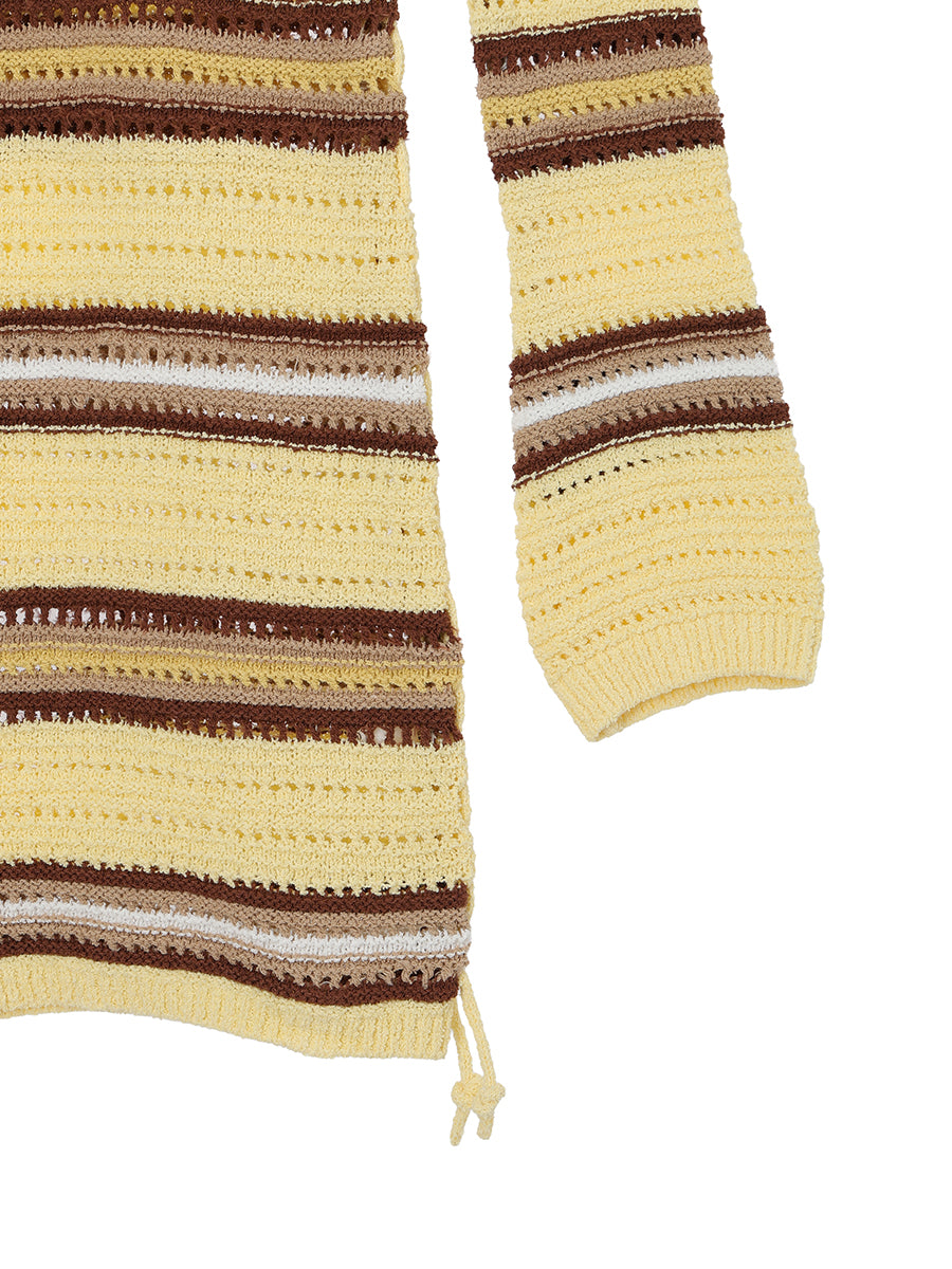 mesh KNIT mini dress