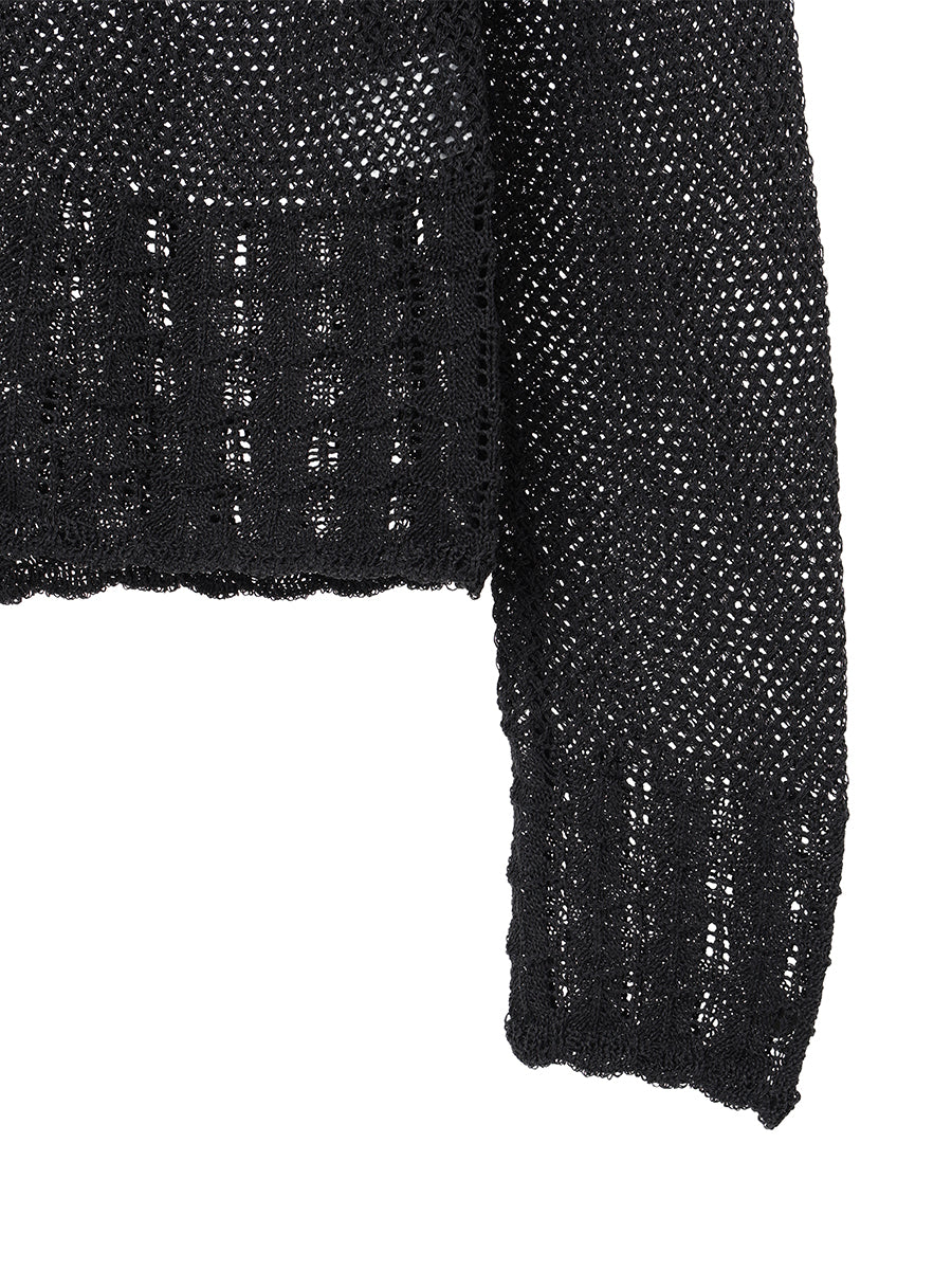 paper mix relaxed cardigan