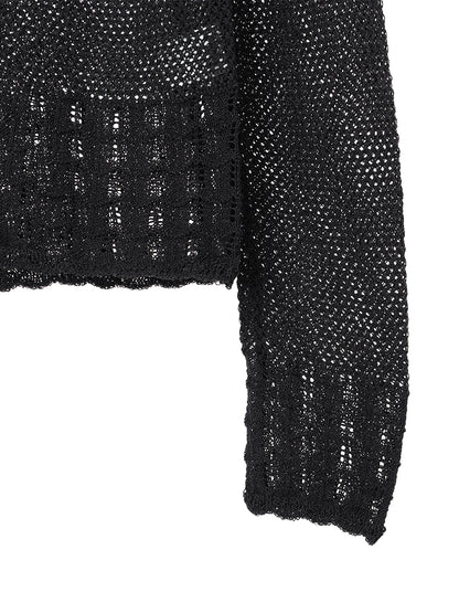 paper mix relaxed cardigan