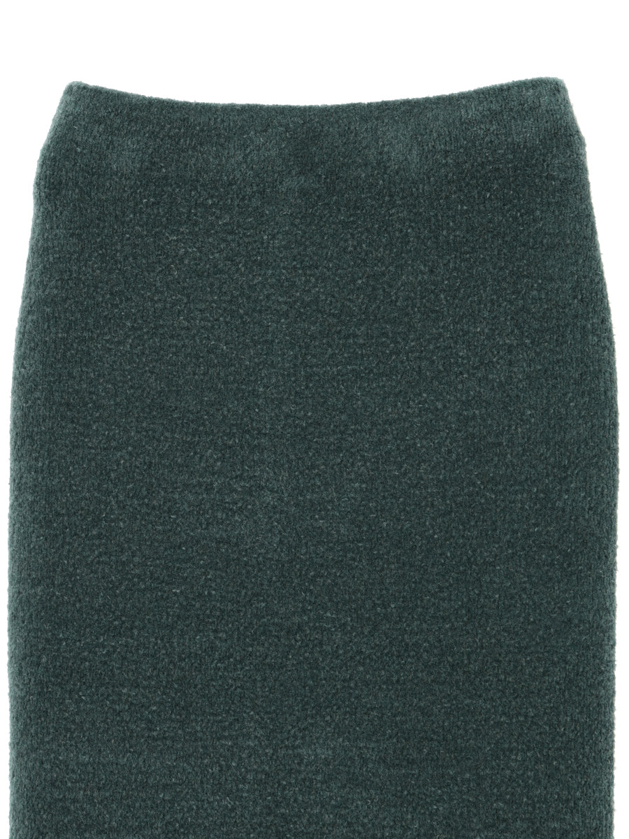 fluffy wool KNIT skirt