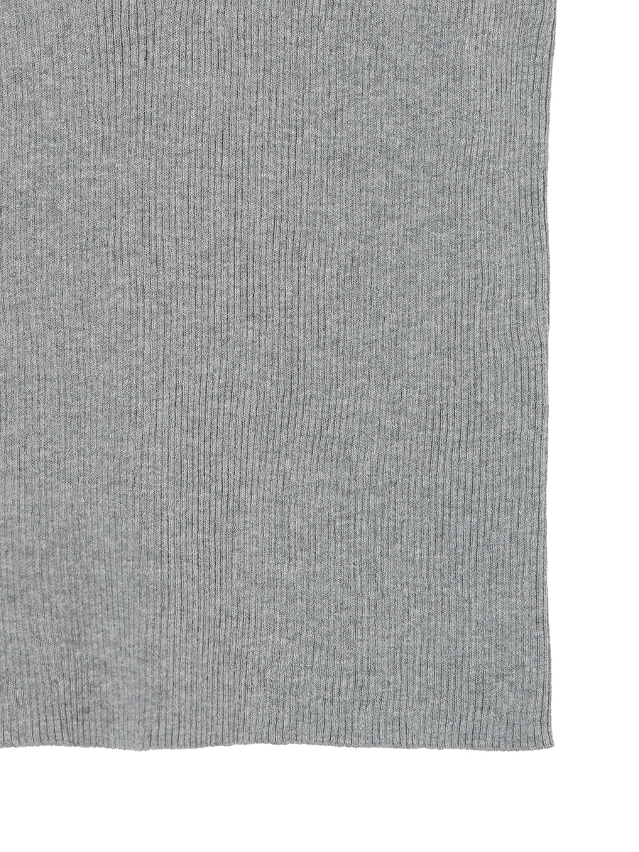 rib henry neck KNIT tank top – NKNIT