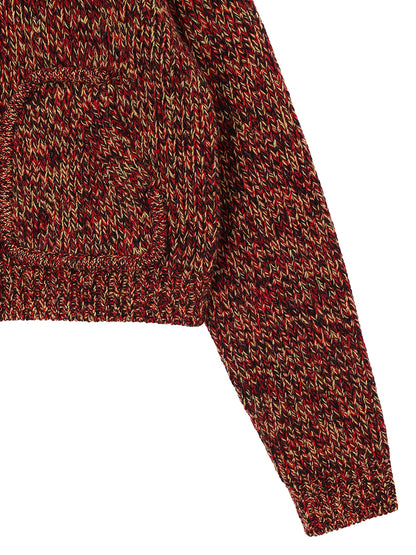 mix color KNIT cardigan