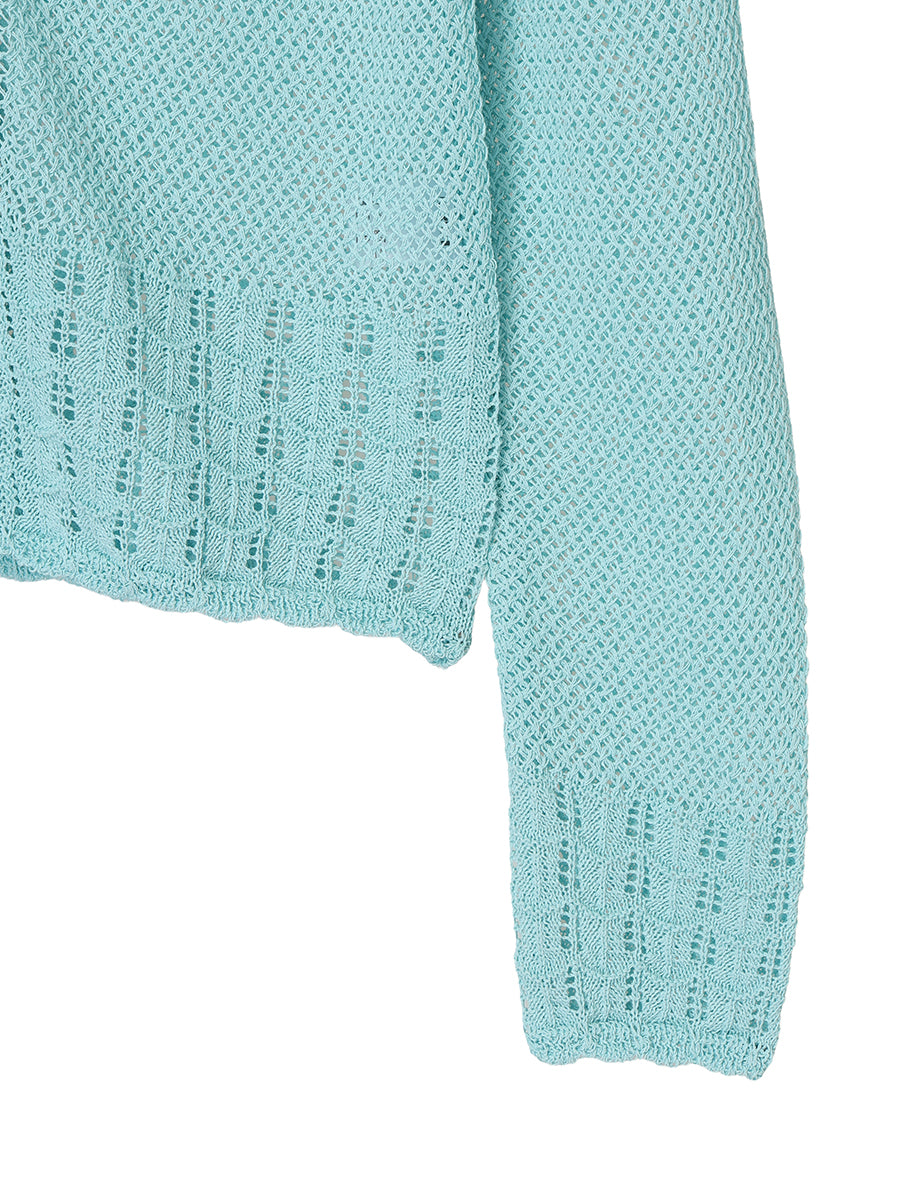 paper mix relaxed cardigan