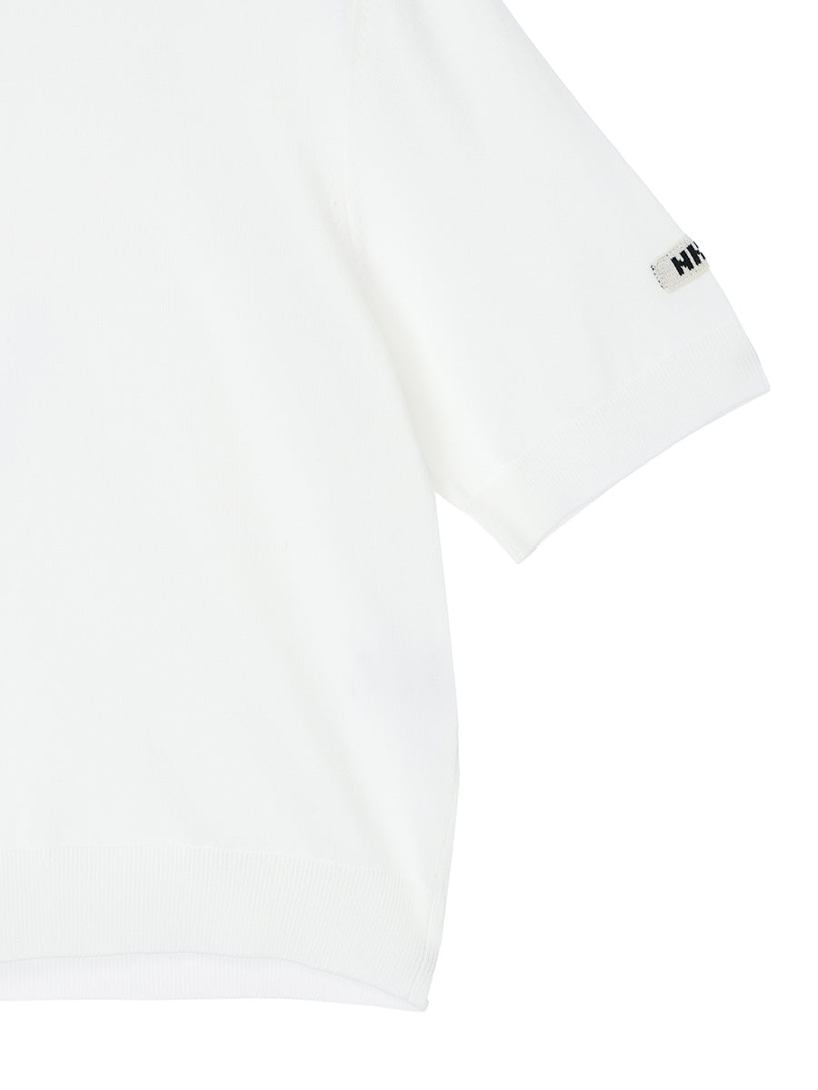 cotton/acetate KNIT t-shirt（mini) – NKNIT