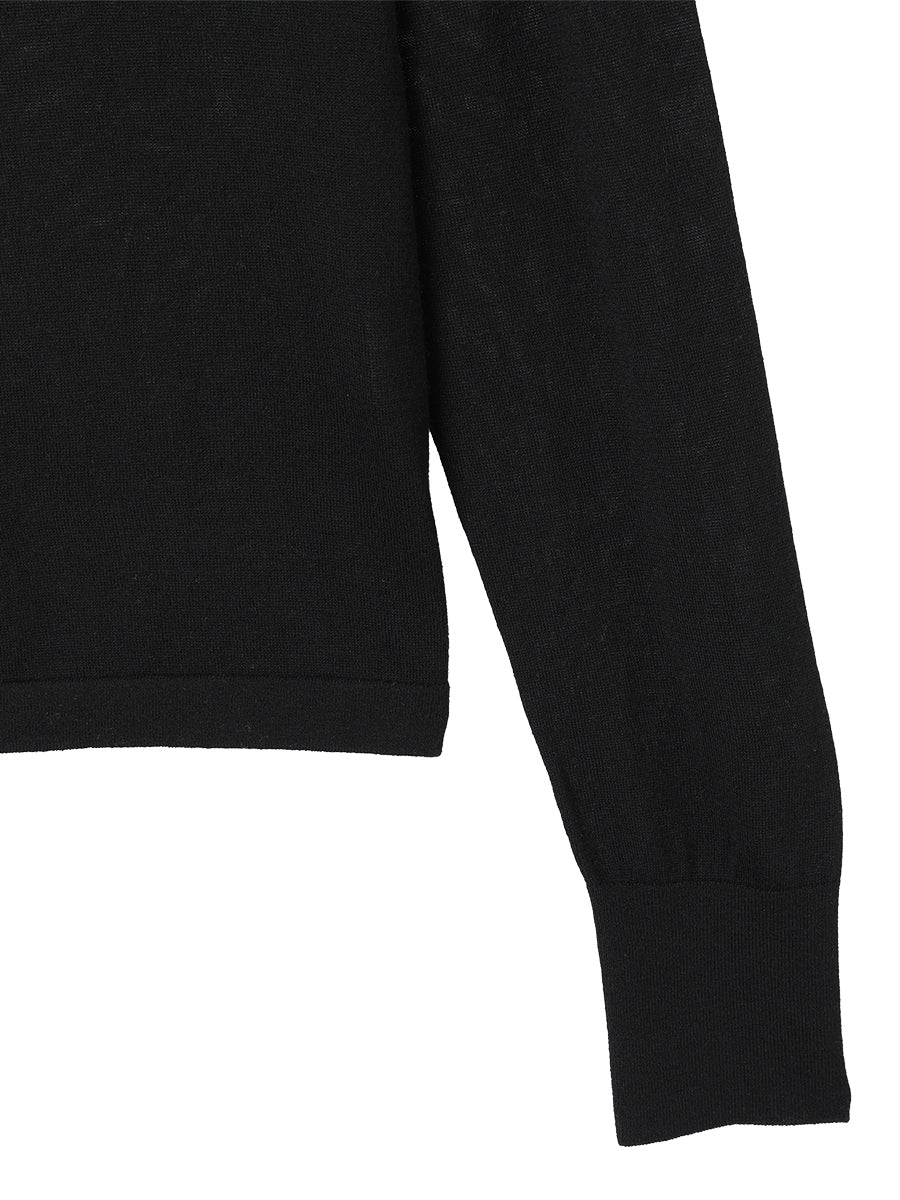 cashmere/silk high gauge KNIT polo shirt
