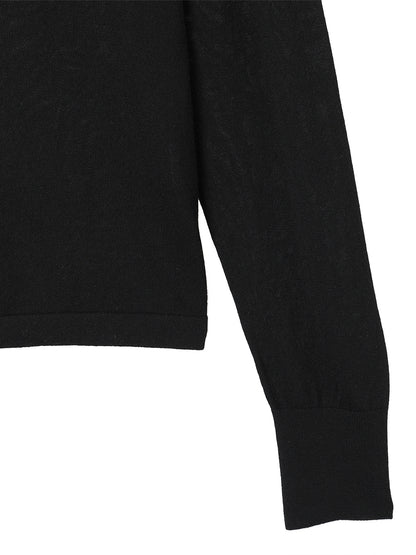 cashmere/silk high gauge KNIT polo shirt