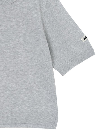 cotton/acetate KNIT t-shirt（mini) – NKNIT