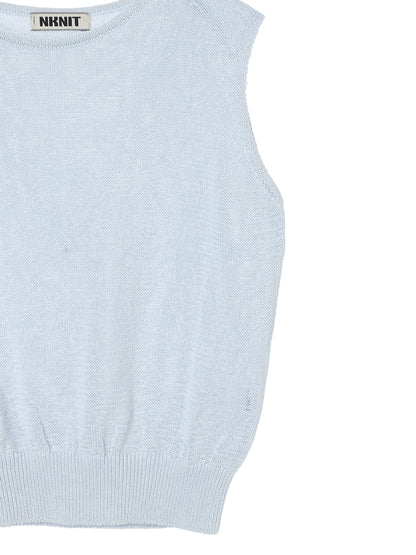 crispy cotton sleeveless KNIT