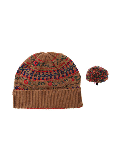 jacquard pattern KNIT beanie