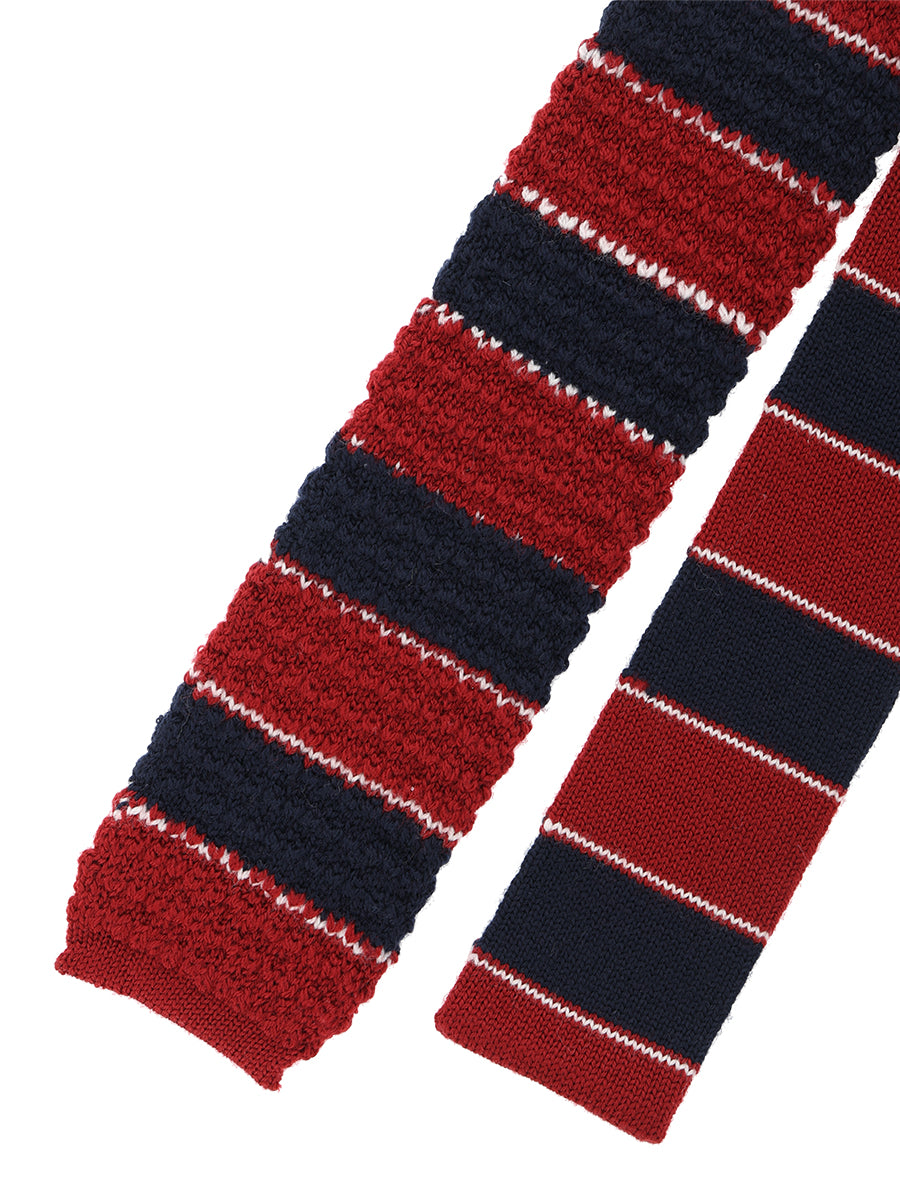 striped KNIT tie
