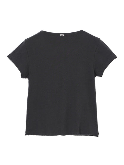 cotton/cashmere feathery T-shirt (mini)