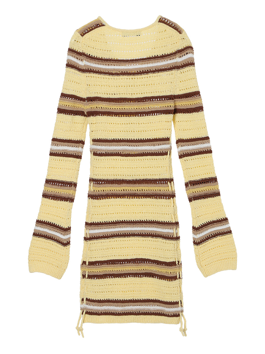 mesh KNIT mini dress