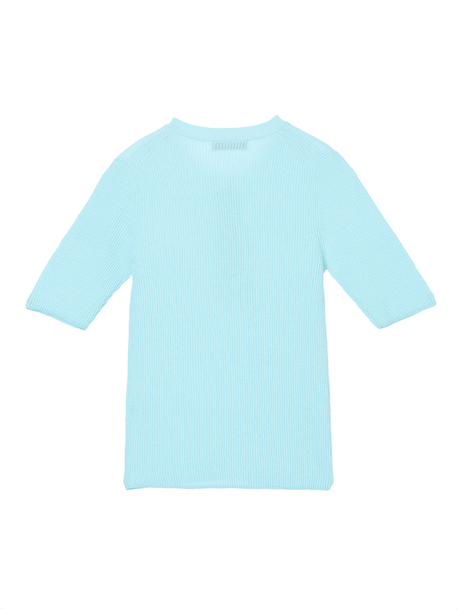 waffle henry neck KNIT