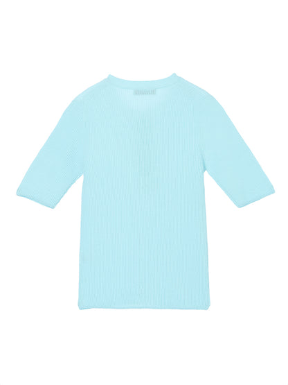 waffle henry neck KNIT