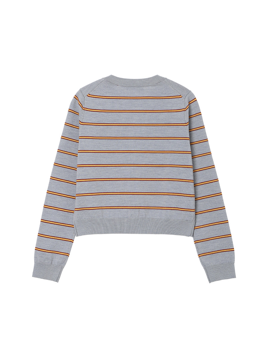 NKNIT logo cardigan