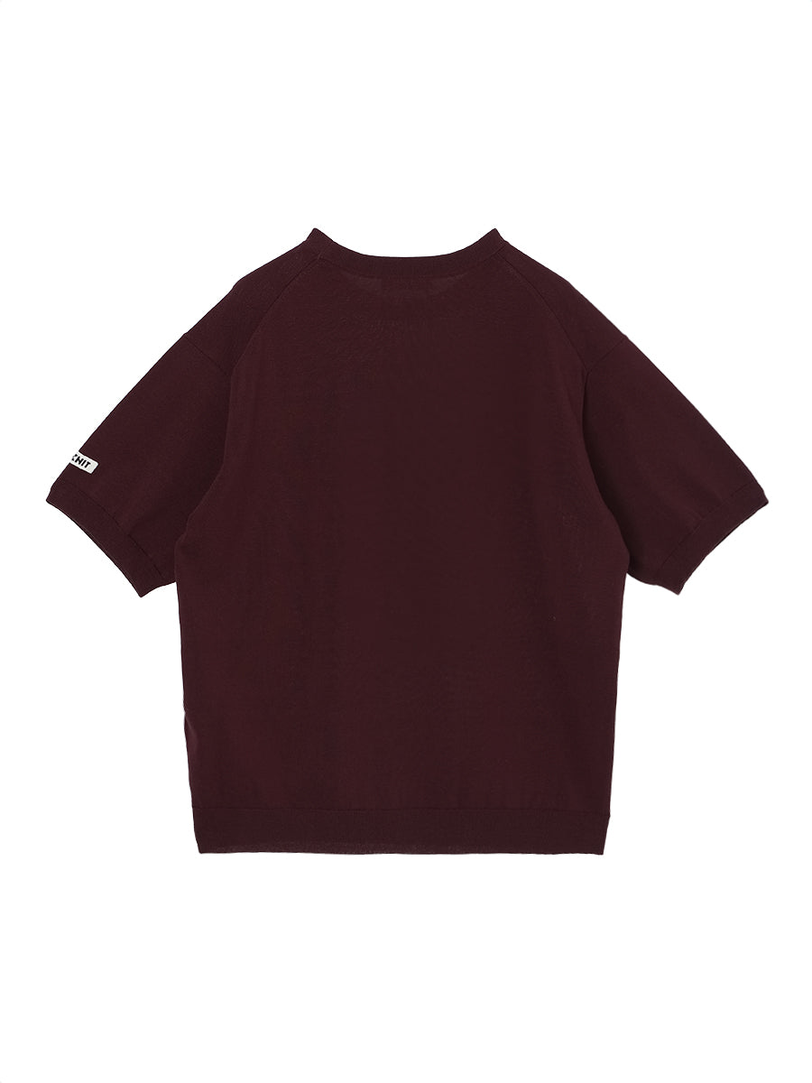 cotton/acetate KNIT t-shirt（large) – NKNIT