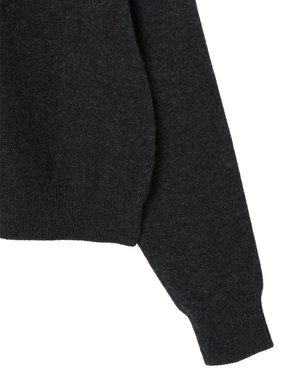cashmere high neck KNIT cardigan【large】