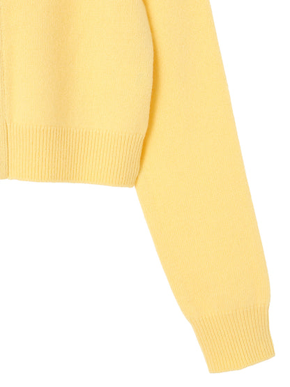 cashmere high neck KNIT cardigan　【small】