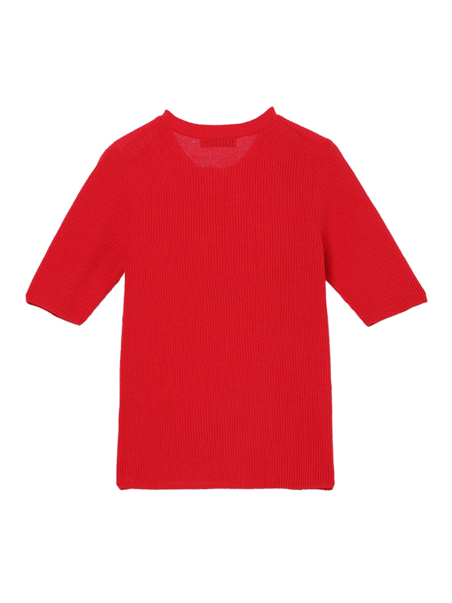 waffle henry neck KNIT