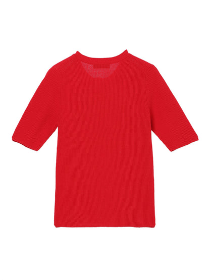 waffle henry neck KNIT