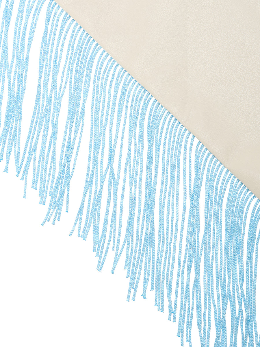 triangle fringe scarf