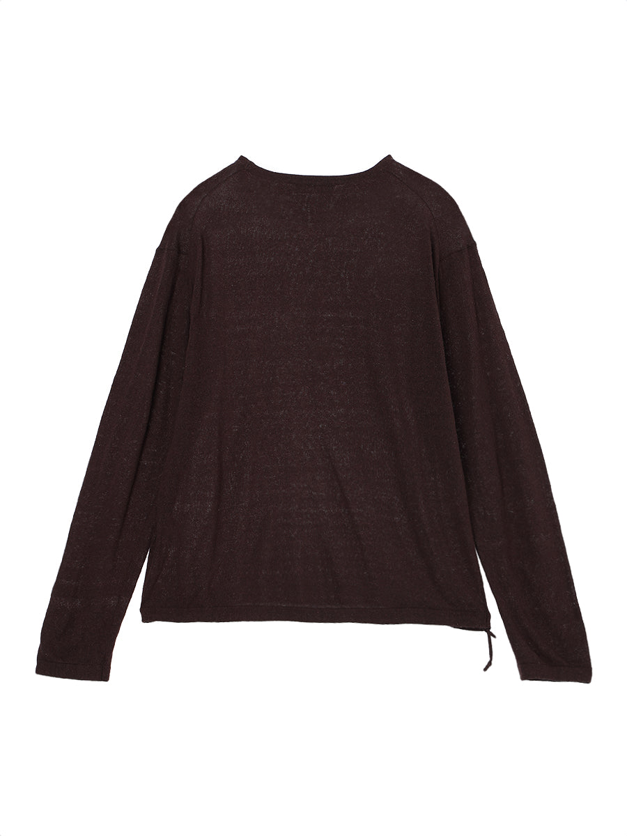100% silk long sleeve KNIT