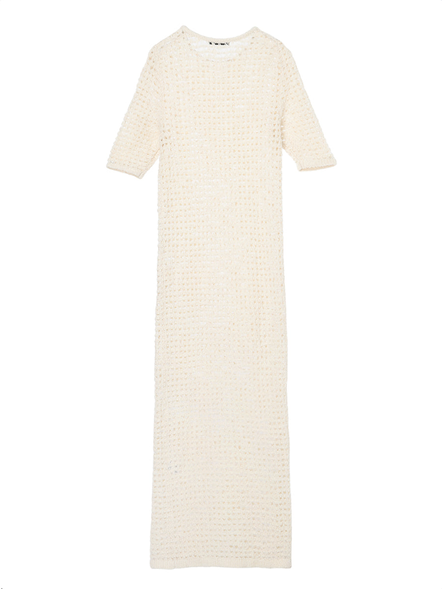 dry sheer KNIT long dress