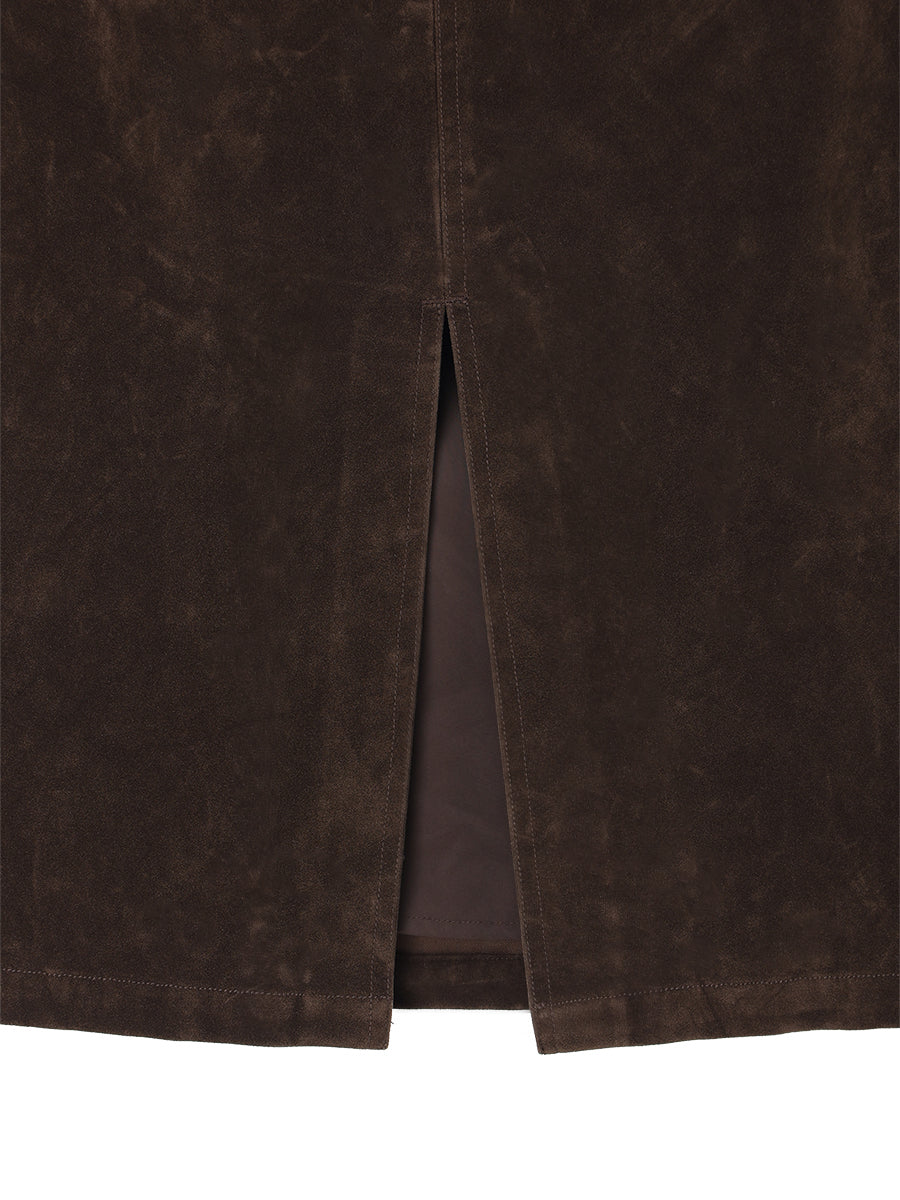 washed finish tight skirt