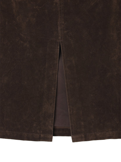 washed finish tight skirt