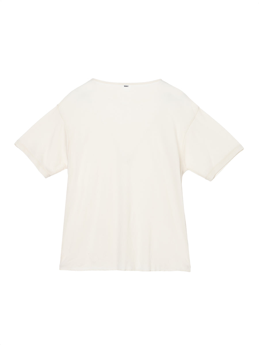 cotton/cashmere feathery T-shirt (small)