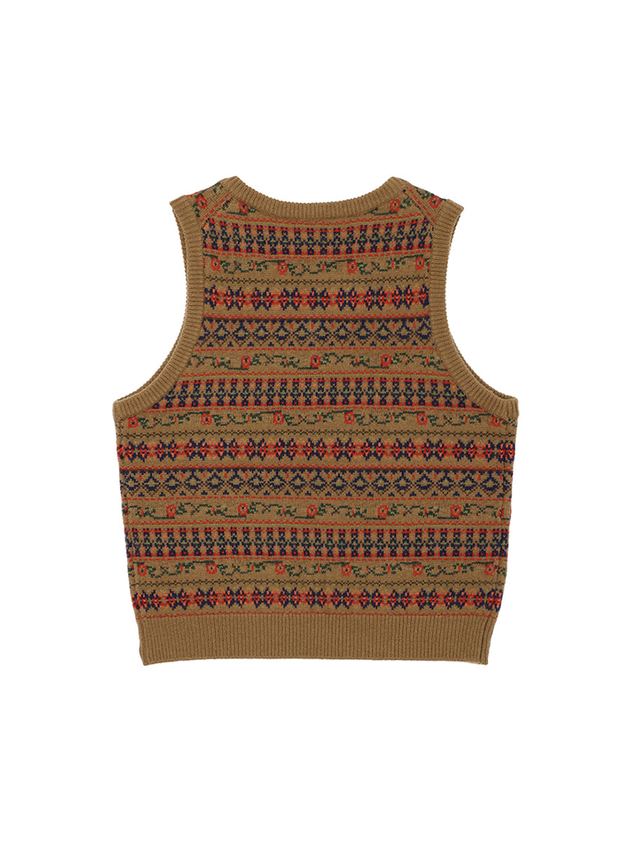 jacquard pattern KNIT vest