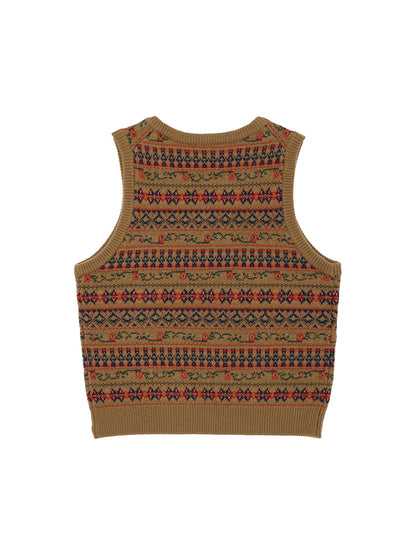 jacquard pattern KNIT vest