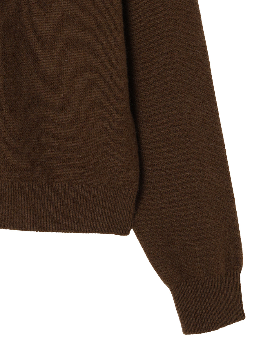 cashmere high neck KNIT cardigan【large】